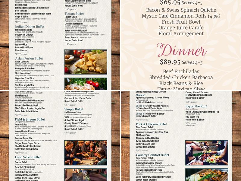 Happy Day Catering Menu