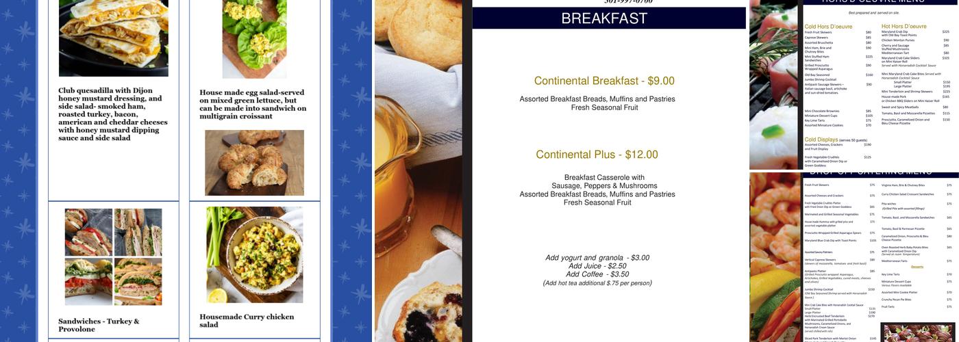 The Inn at Leonardtown, an Ascend Collection Hotel Menu