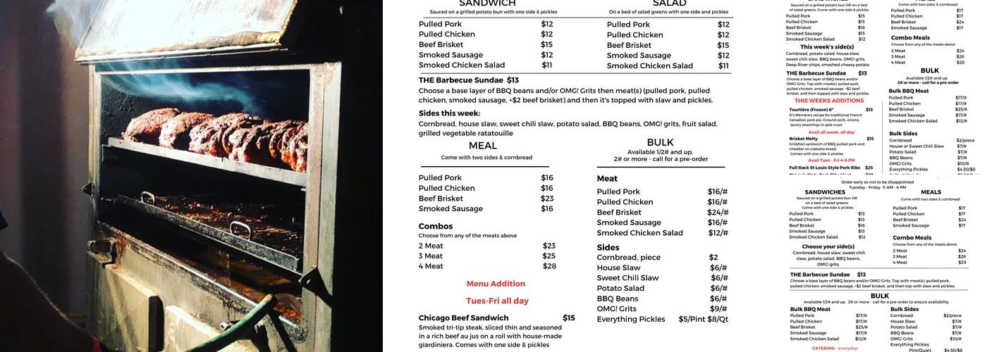 CC&D Kitchen Market and Catering Menu