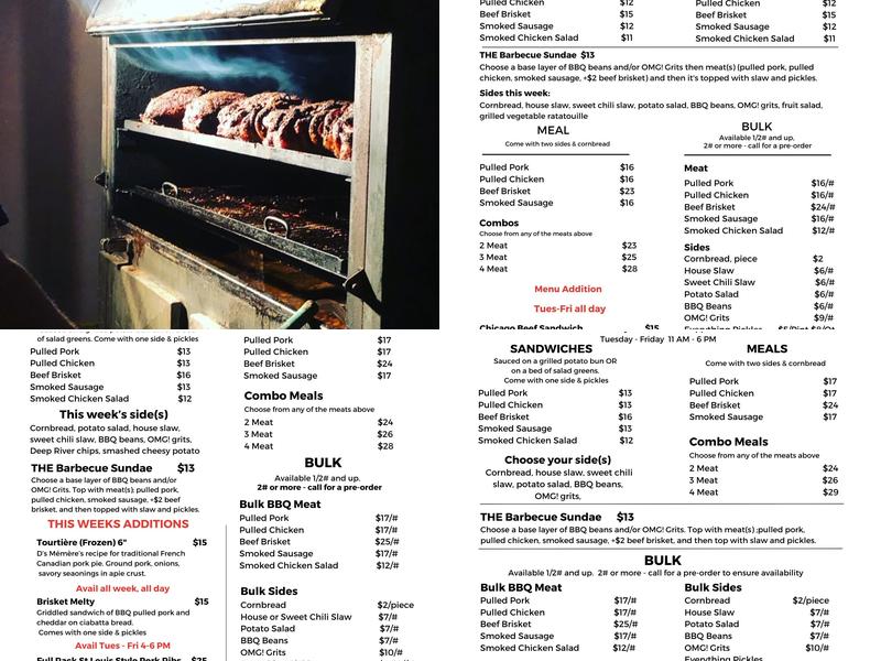 CC&D Kitchen Market and Catering Menu