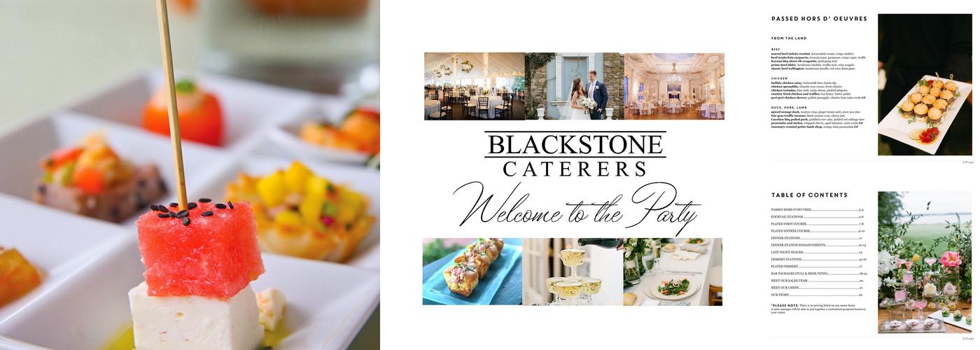 Blackstone Caterers Menu