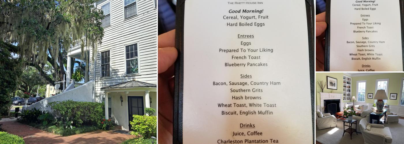 Rhett House Inn Menu