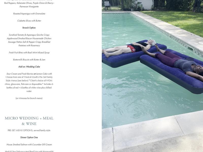 The Winfield Inn Menu