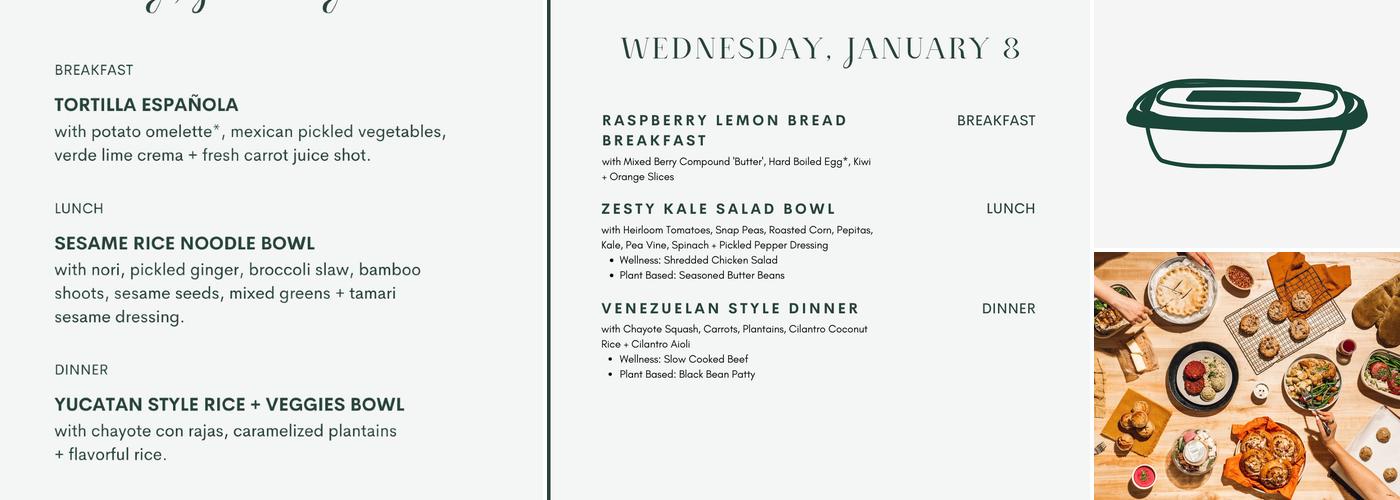 Westerly Kitchen Menu