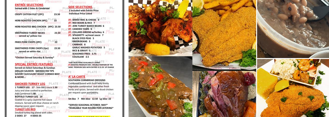 Plate Pleasures Eatery Menu