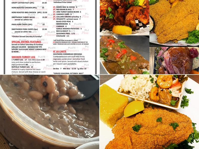 Plate Pleasures Eatery Menu