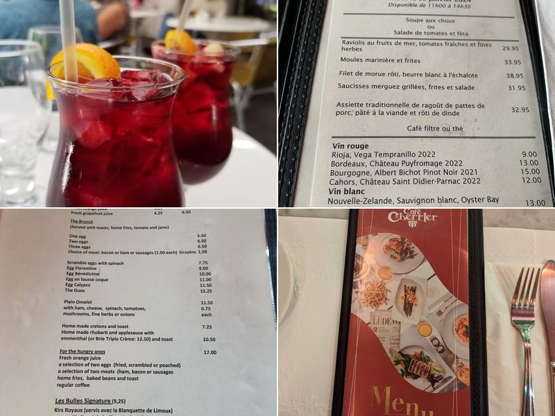 Café Cherrier Menu
