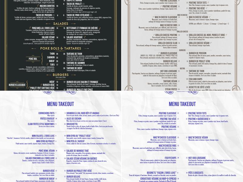L'Gros Luxe Plateau Menu
