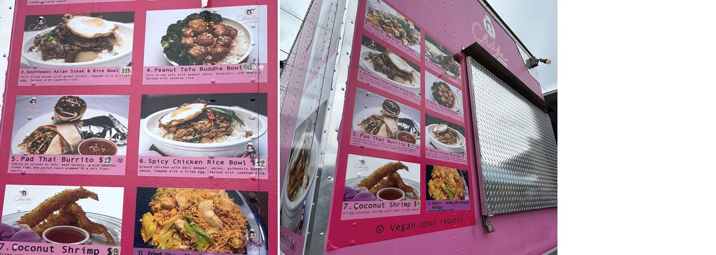 Cha Ya Kitchen Southeast Asian Fusion Menu