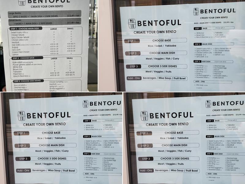 Bentoful Menu