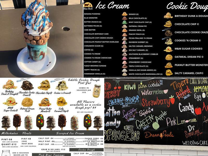 The Yard Milkshake Bar Menu