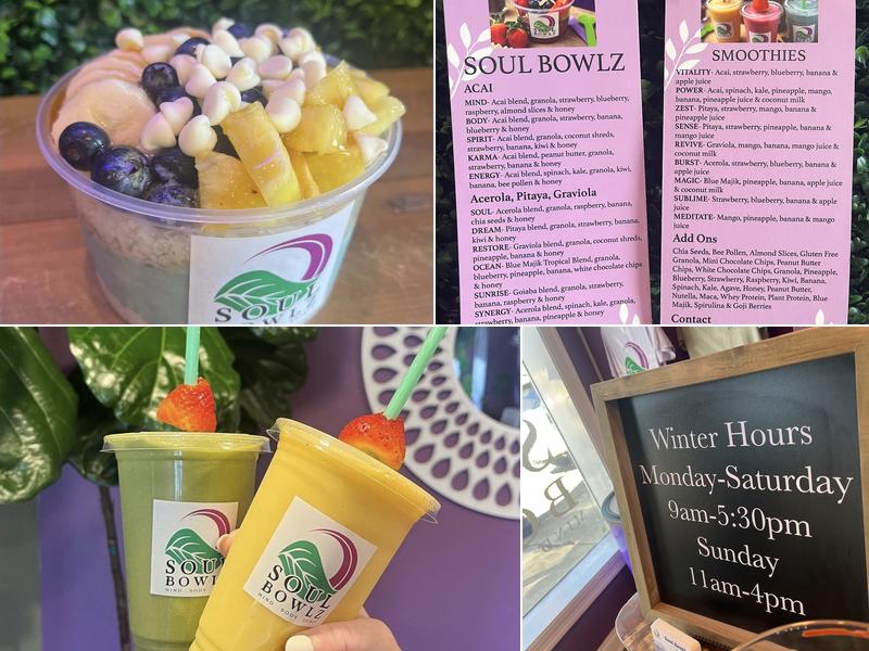 Soul Bowlz Foley Menu