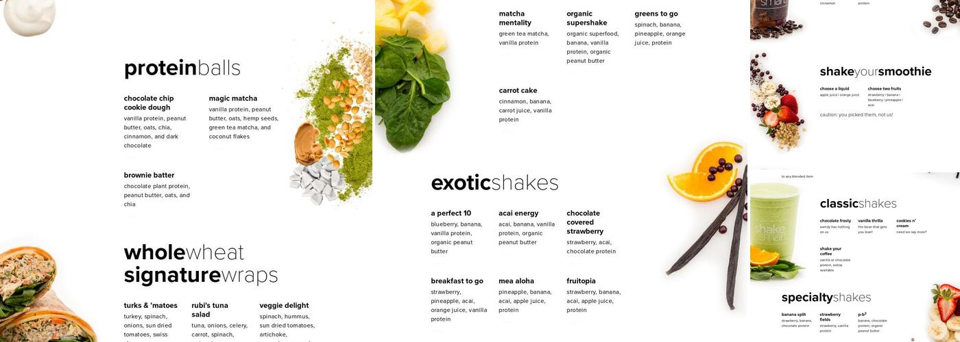 Shake Smart Menu