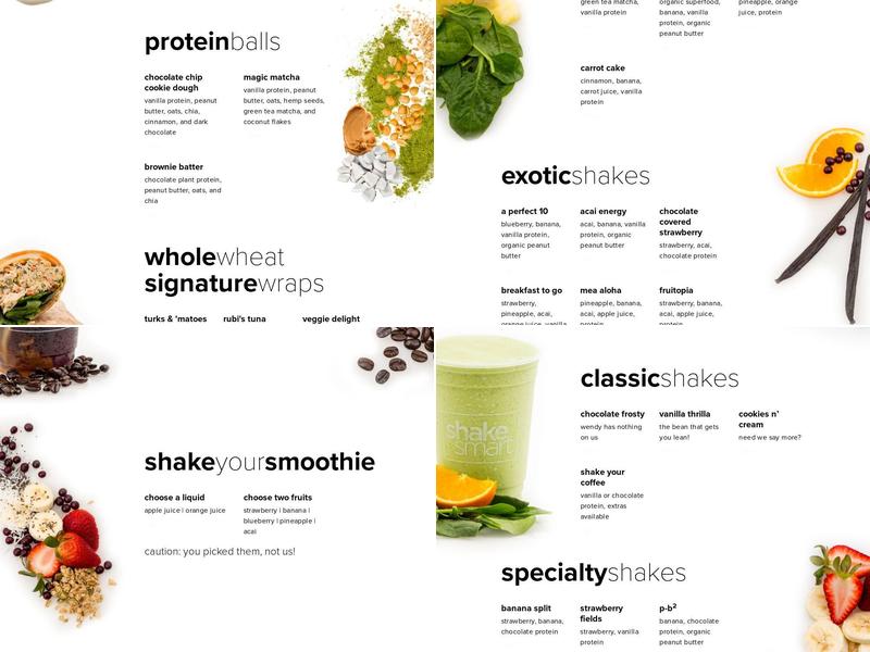 Shake Smart Menu