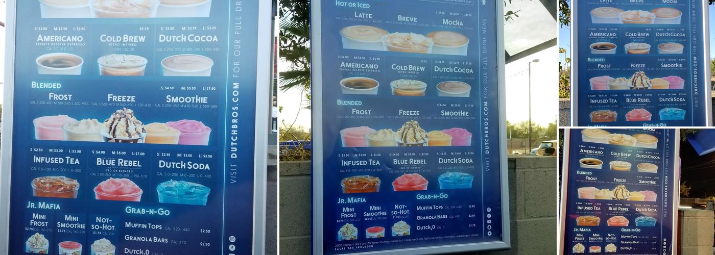 Dutch Bros Coffee Menu