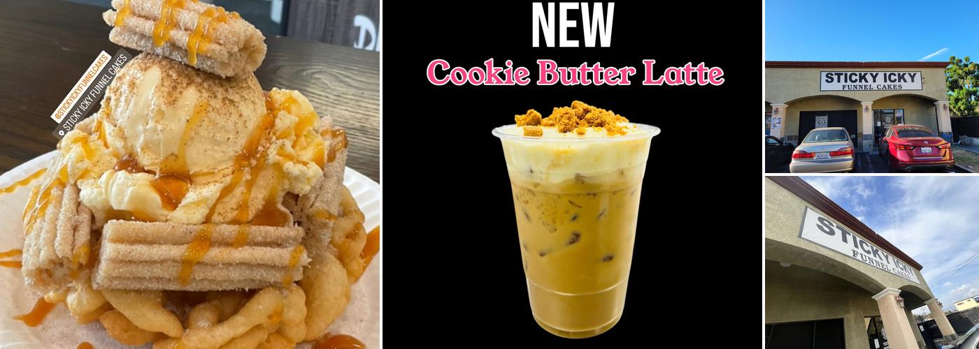 Sticky icky Funnel Cakes