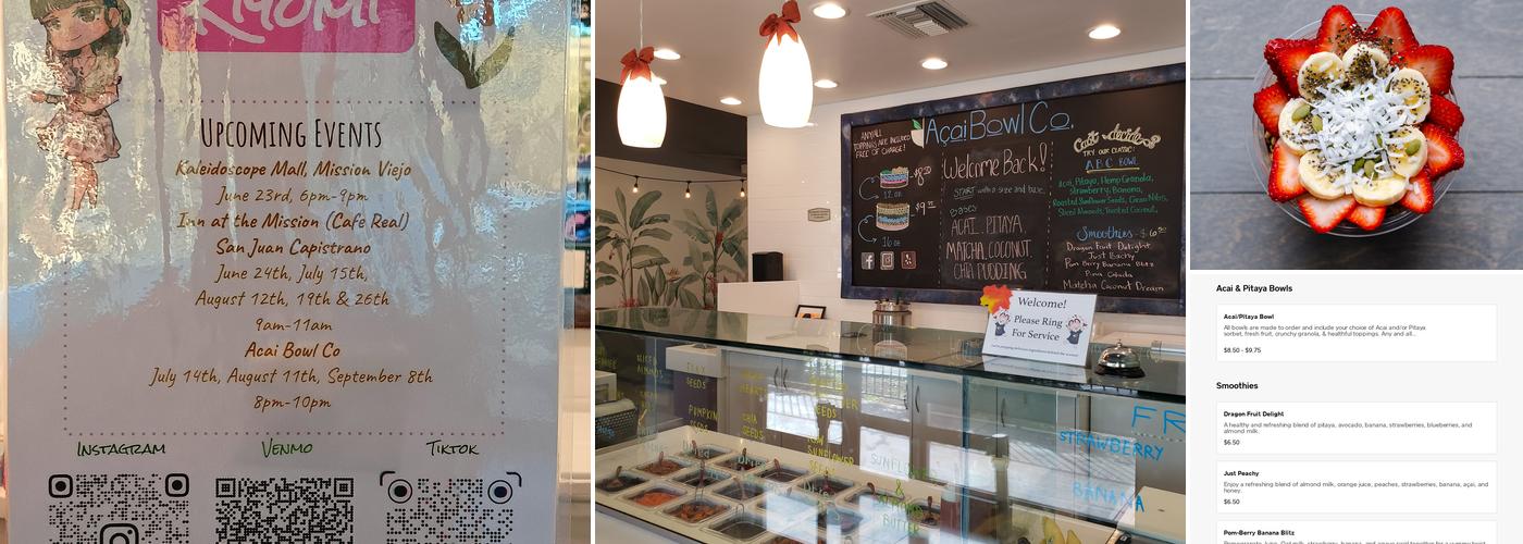 Acai Bowl Co. Menu