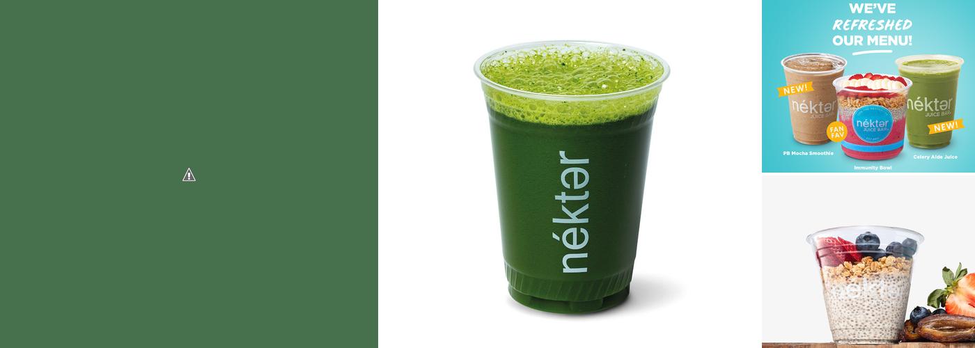 Nekter Juice Bar Menu