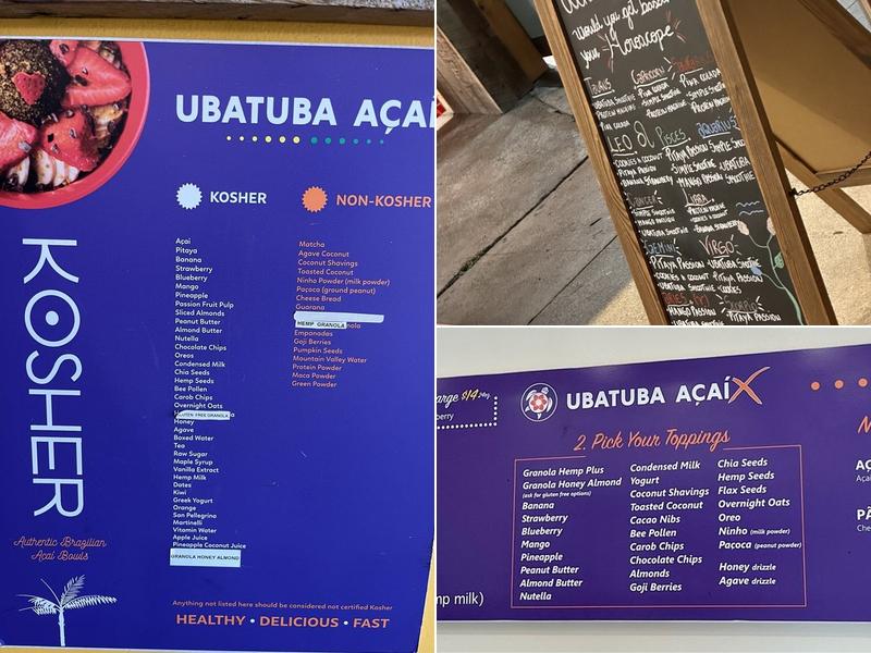 Ubatuba Açaí - Beverly Grove Menu