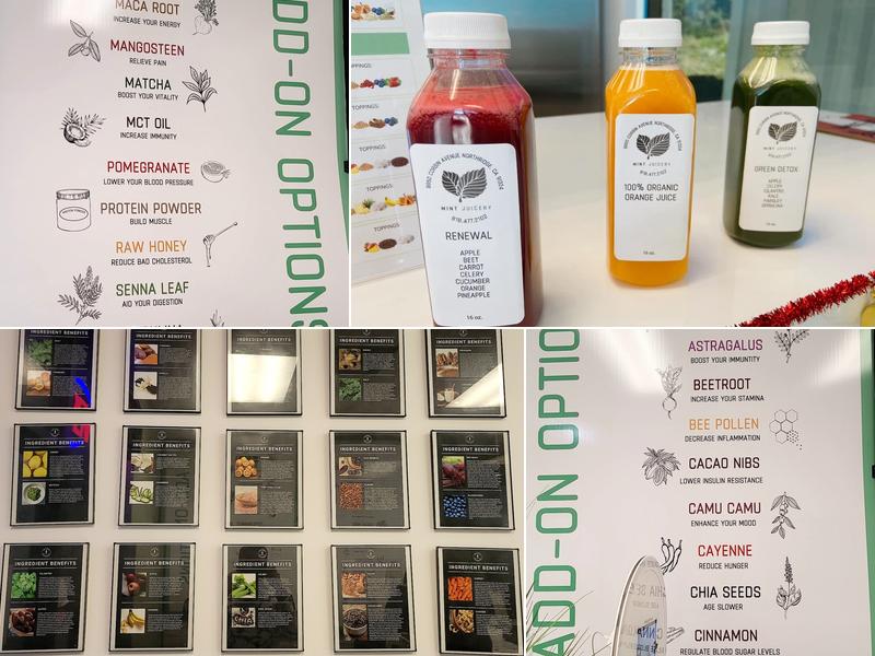 Mint Juicery Menu