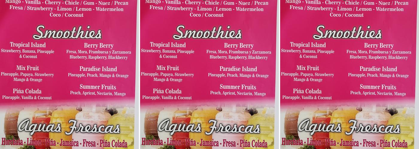 Paletas y Mas Menu