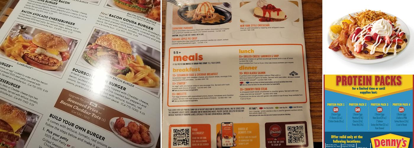 Denny's Menu