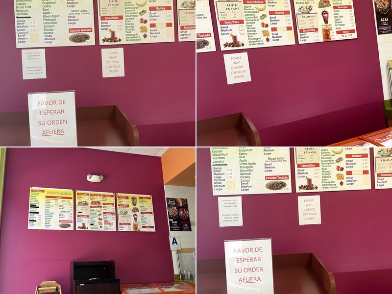 Frutilandia Menu