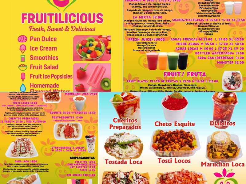Fruitilicious Menu