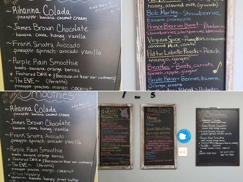 360 Juteuse Fruit Bar Menu