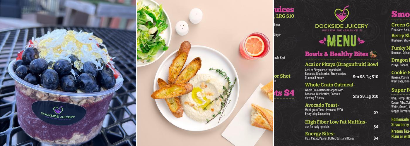 Dockside Juicery Menu