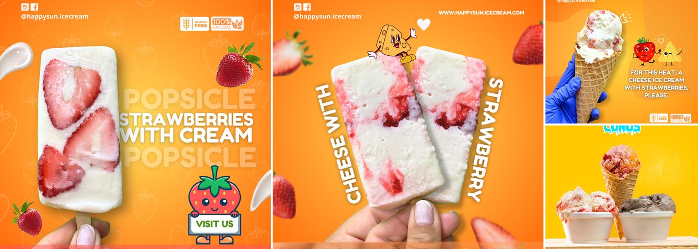 Happy Sun Ice Cream Menu