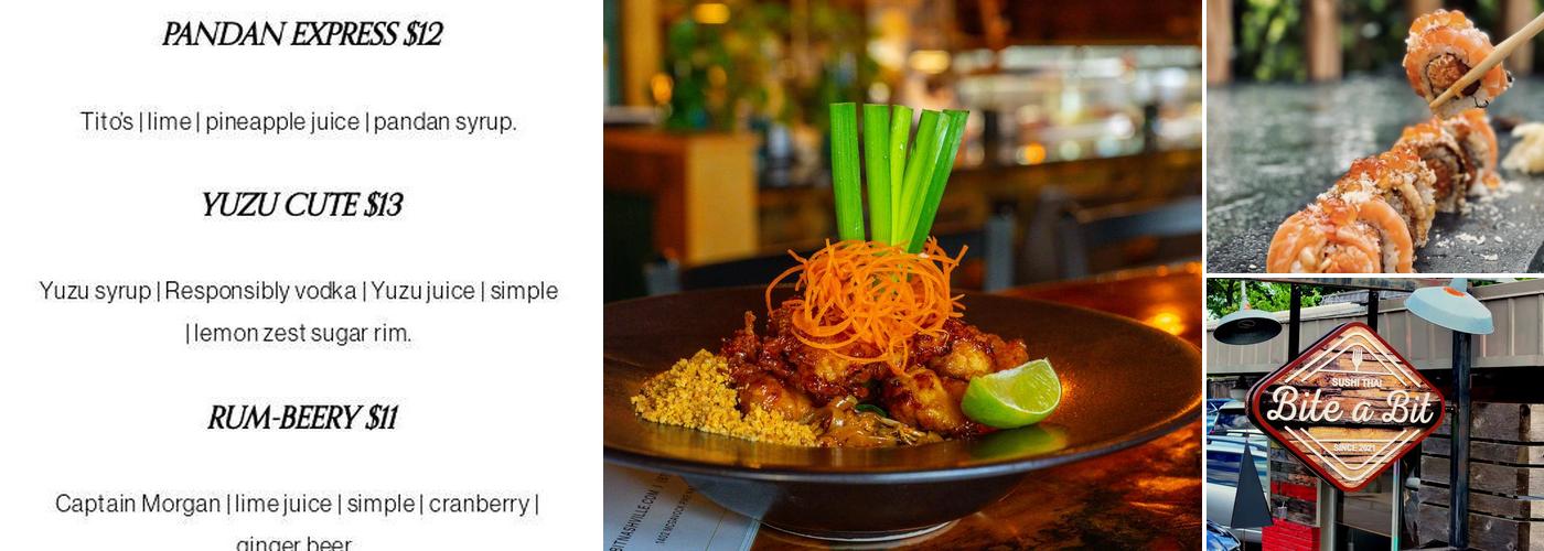 Bite a Bit Thai & Sushi Menu