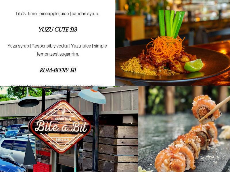 Bite a Bit Thai & Sushi Menu