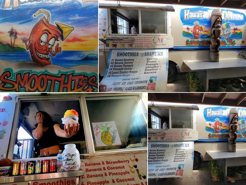 Hawaiian Island X-Treme Smoothies and Shaved Ice Menu