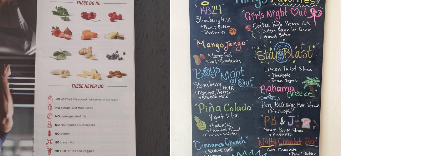 Smoothie King Menu