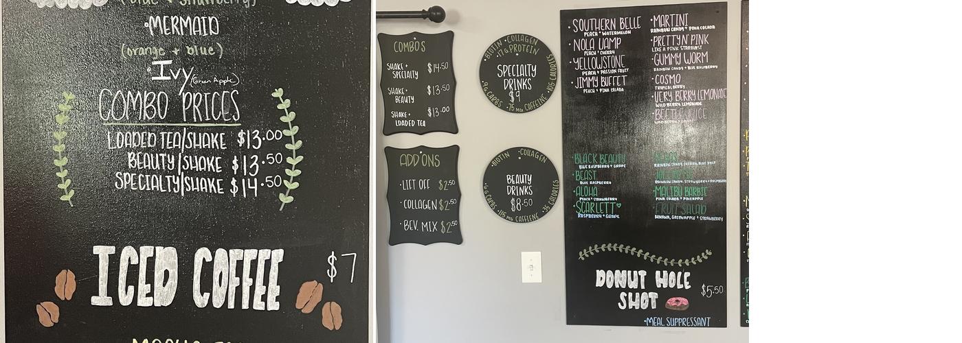 Huckleberry Nutrition Menu