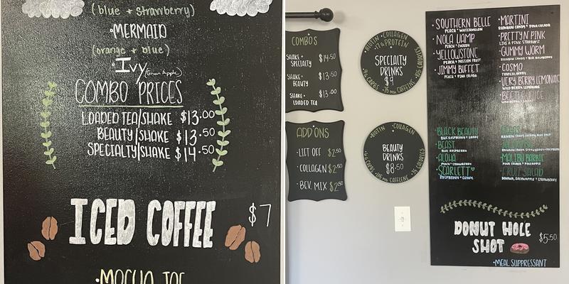 Huckleberry Nutrition Menu