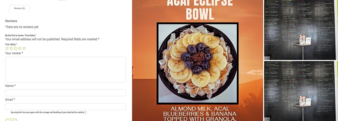 Pure-Trition Menu
