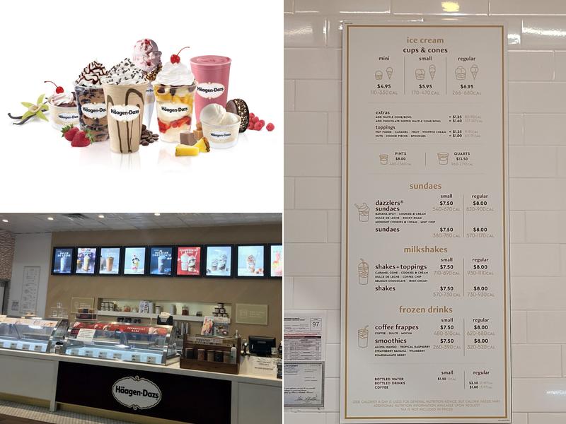Haagen-Dazs Menu