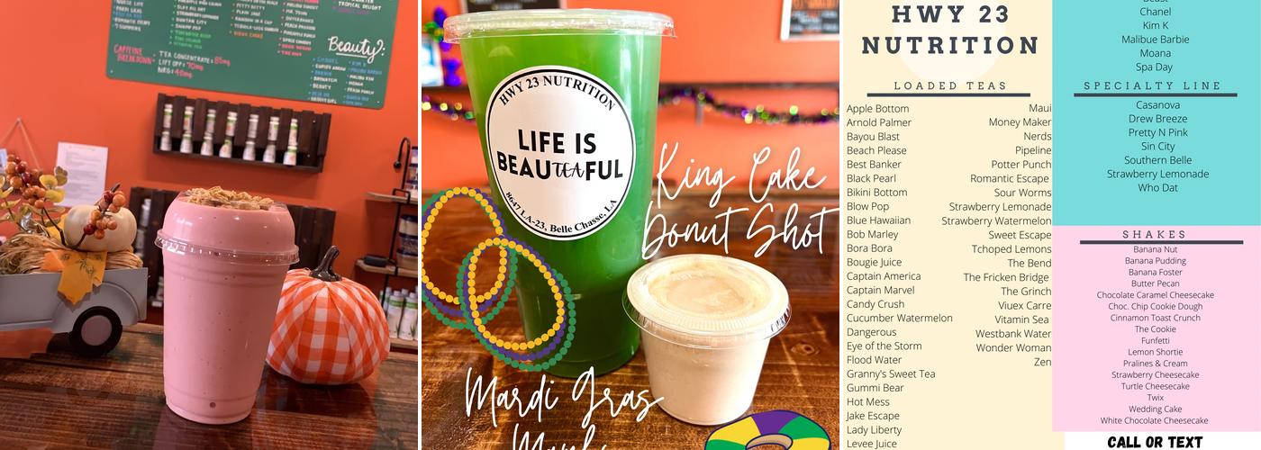 HWY 23 Nutrition Menu