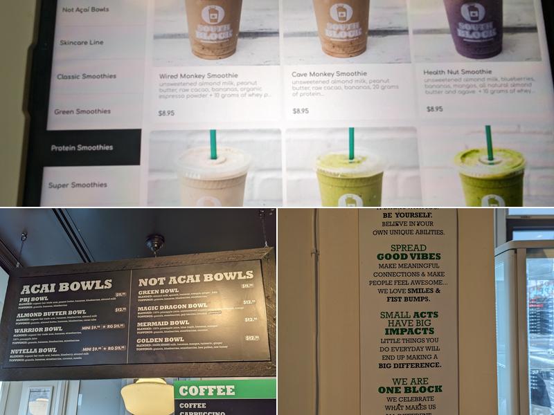South Block Menu