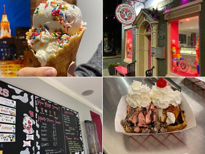 Moo Moo Cows - Ice Cream Menu