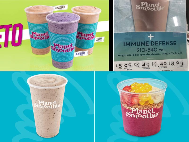 Planet Smoothie Menu
