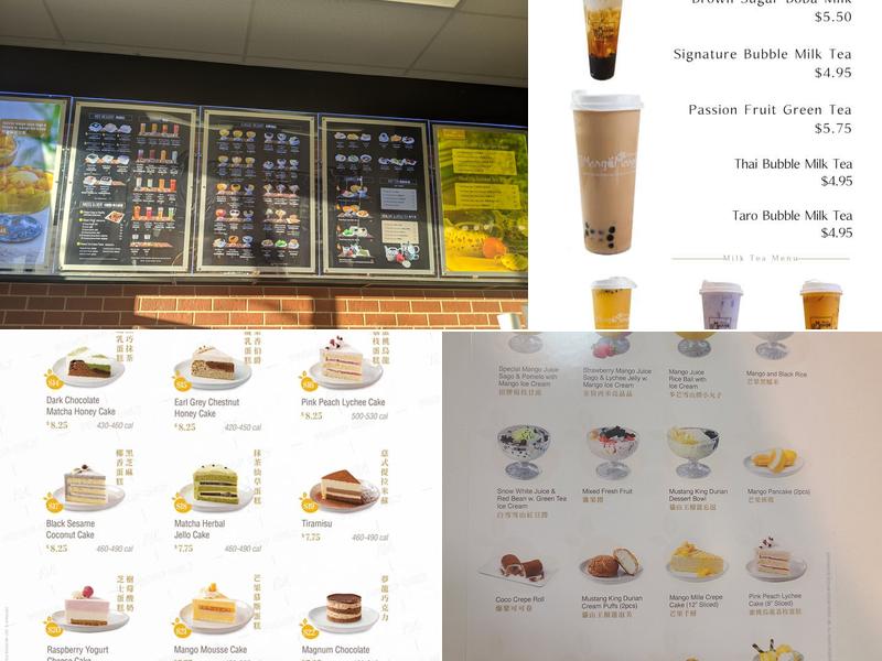 Mango Mango Dessert Menu