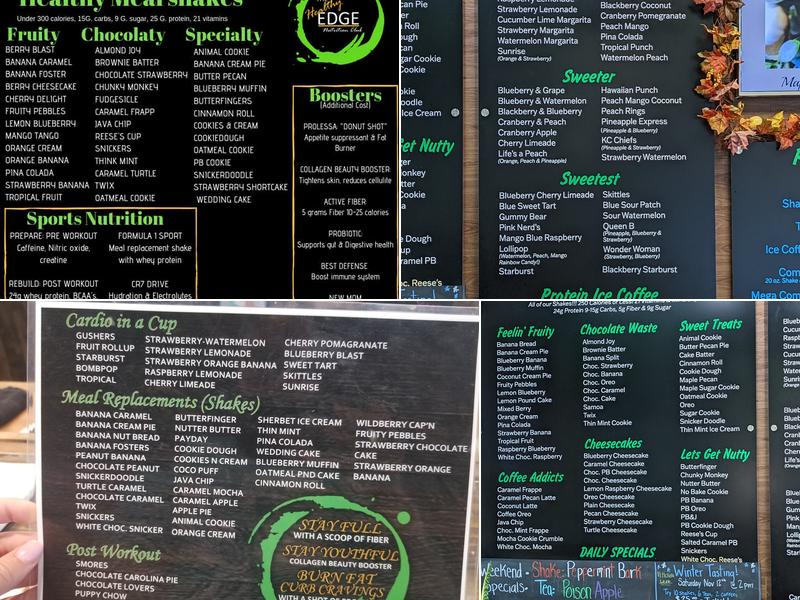 Healthy Edge Menu