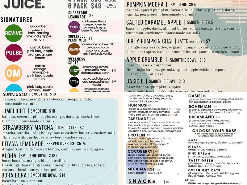 Wild & Co. Menu