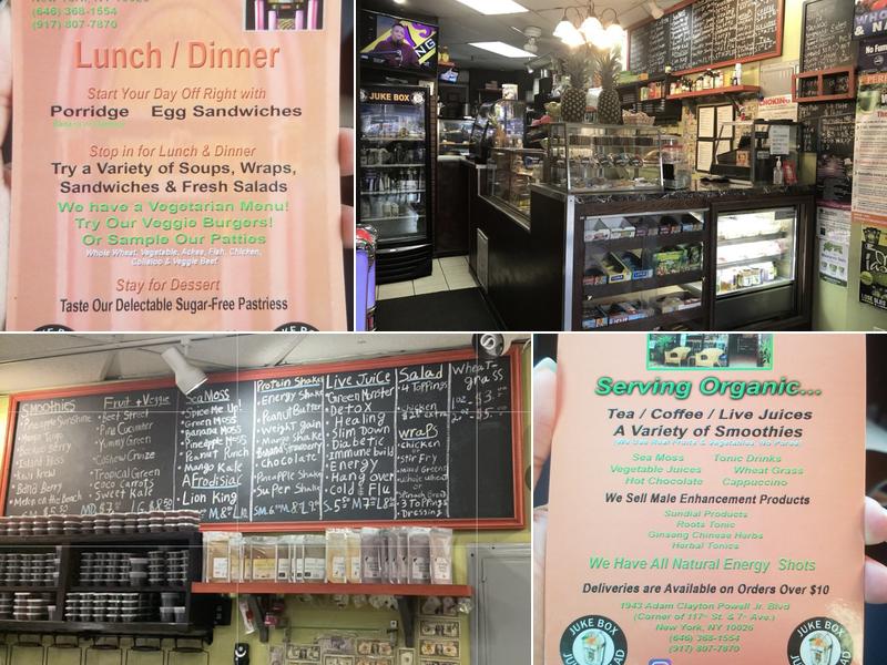 Juke Box Juice & Salads Menu