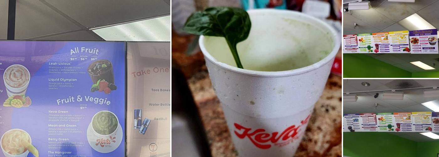 Keva Juice Menu