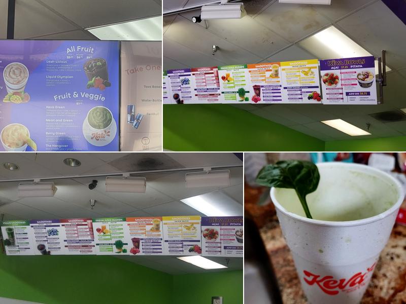 Keva Juice Menu