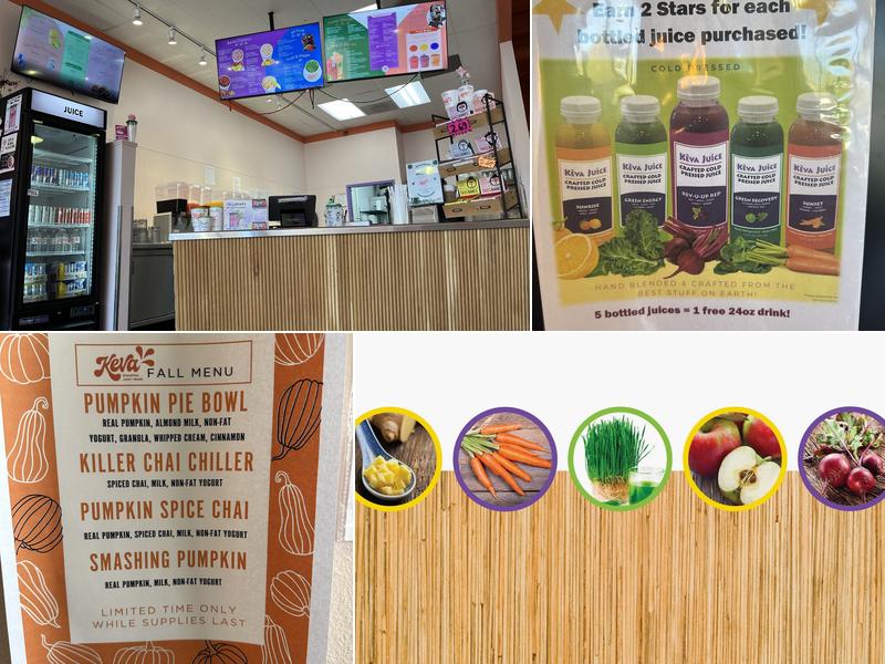 Keva Juice Menu